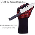 thumbnail image 3 of Bbq Tool Guantes para Barbacoa De 35 Cm, ​​Manopla para Parrilla Antideslizante Resistente Al Calor 1472f con Puño Elástico para Freír, Barbacoa, Cocinar, Hornear (Rojo), 3 of 5