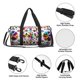 thumbnail image 4 of Fotbe Mexican Bright Style Bolsa Deportiva de Lona Plegable con Estampado, Bolsa de Gimnasio con Bolsillo Seco/Húmedo, Bolsa de Viaje Ultraligera de Gran Capacidad, 4 of 6