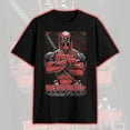 thumbnail image 4 of Marvel Deadpool T-Shirt Men's Power Stance Splatter Design Adult Graphic Tee, 4 of 4