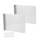 thumbnail image 5 of 2 protectores laterales contra salpicaduras de acero inoxidable para montaje en pared con tornillos. Grande, 5 of 9