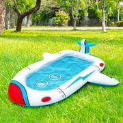 Jikolililili Inflatable Pool, Family Swimming Pool for Kids, Toddlers, Infant, Adult, Full-Sized Inflatable Blow Up Kiddie Pool for Ages 3+, Outdoor, Garden, Backyard