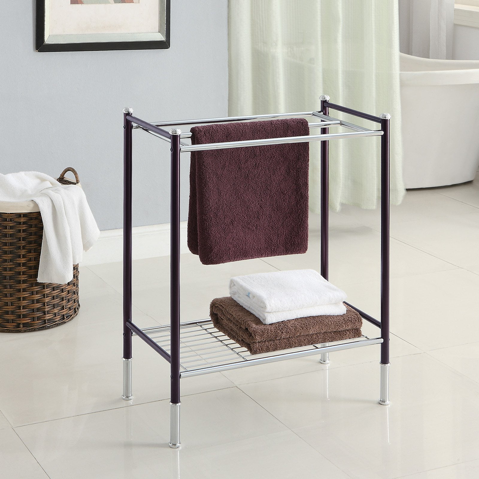 Duplex Bath Tower Rack
