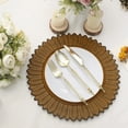 thumbnail image 6 of BalsaCircle 6 Mustard Yellow Round 13 in Sunflower Design Matte Plastic Dinner Charger Plates Party Events Decorations, 6 of 8
