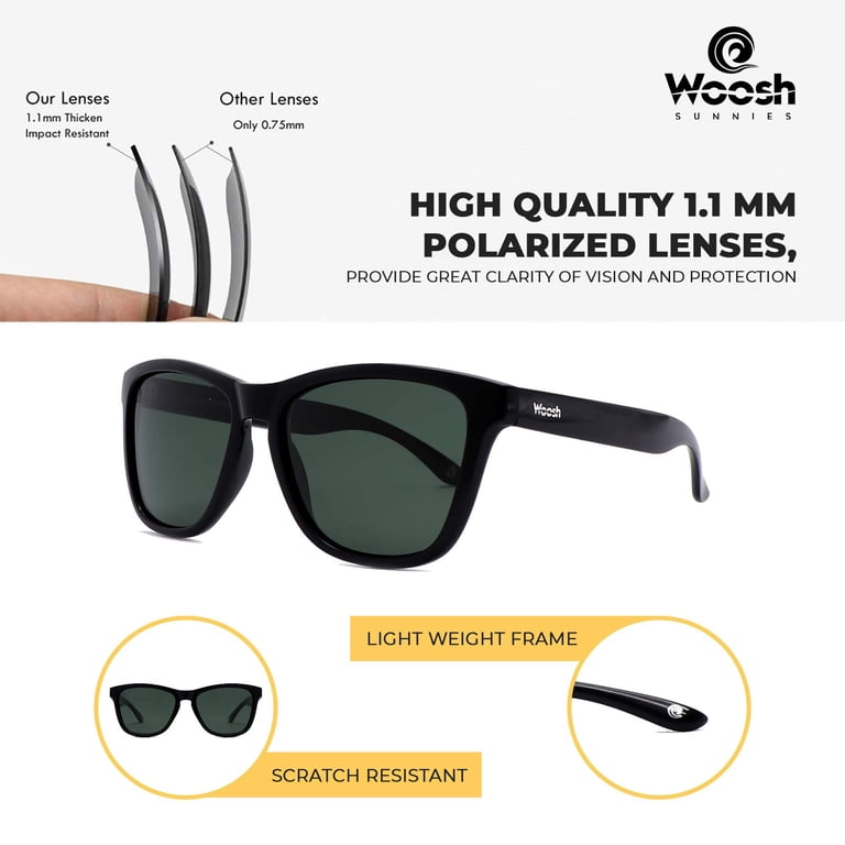 WOOSH Polarized Sunglasses for Men and Women - Lightweight  display picture 2