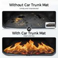 thumbnail image 2 of Universal Car Trunk Mat 37"x54", Abstract Yellow Flame Waterproof Cargo Liner, Non-Slip Durability Cargo Mat, Flickering Fire Pattern Black All Weather Rear Trunk Protector for Car SUV, 2 of 9