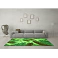 thumbnail image 3 of Ahgly Company Indoor Round Abstract Green Modern Area Rugs, 3' Round, 3 of 4