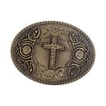 thumbnail image 2 of Hebilla de cinturón de vaquero occidental Hebilla de cinturón cruzada Hebilla de cinturón de jeans antigua americana Bronce, 2 of 9