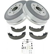 Rear Brake Drum and Shoe Kit - Compatible with 2009-2013 GMC Sierra 1500