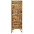 thumbnail image 5 of Gallerie Decor Rio 5-Drawer Transitional Metal/Wood Tower in Natural, 5 of 5