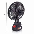 thumbnail image 3 of Portable Cordless Fan Compatible, 48V Battery-powered Cooling Fan for Desks Jobsite nightstands crowded tents Outdoor Camping Travel, Pow erful Air Circulation at Work,Quiet & Efficient, 3 of 7