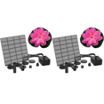 thumbnail image 1 of Fuente solar Lotus bomba de fuente de agua fuentes solares para baño de pájaros (rosa), 1 of 2