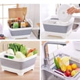 thumbnail image 6 of GOGHOST Foldable Sink with Drain Plug, Multifunctional Foldable Sink, Dishwashing Pot, Camping Kitchen Sink, Plastic Bathtub, Vegetable Washing, Beverage Bathtub，2 Piece, 6 of 7