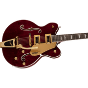 Gretsch Electric Guitar G5422TG Electromatic Classic Hollow Body Double-Cut with Bigsby and Gold Hardware, Laurel Fingerboard, Walnut Stain