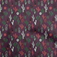 thumbnail image 1 of oneOone Cotton Poplin Wine Fabric Cactus Sewing Craft Projects Fabric Prints By Yard 42 Inch Wide, 1 of 5