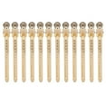 thumbnail image 1 of 12pcs Duck Billed Hair Clips Large Opening Angle Tighter Clamping Force Convenient Practical Durable Hairstyle ToolGold, 1 of 14