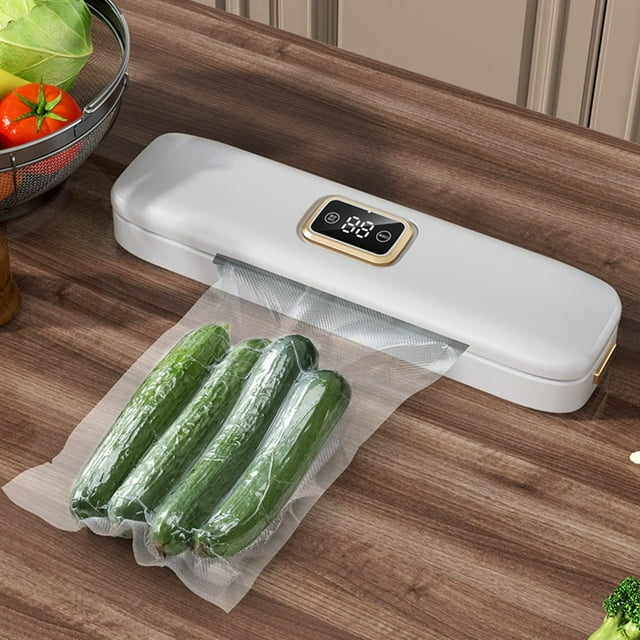 Binwennn Scelleuse sous Vide avec Affichage LED, Système de Scellage Automatique pour Aliments, Machine de Scellage sous Vide/scellage à Air, Sacs de Congélation pour Aliments