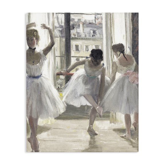 Stupell Industries Eclectic Ballet Class In Practice Canvas Art, 16 x 20, by Leah Straatsma