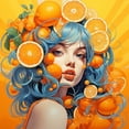 thumbnail image 1 of 5D DIY Kit Niña Naranja Del 40x40cm, 1 of 9