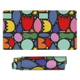 thumbnail image 6 of XMXT Non-Slip Gaming Mouse Pad, Flat Abstract Flower Mousepad Computer Keyboard Mats Desk Pads Office Decor Accessories, 15.8"x29.5", 6 of 8