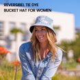 thumbnail image 3 of Simplicity Tie Dye Bucket Hat for Women Reversible Outdoor Beach Sun Hat, 3 of 5