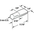 thumbnail image 2 of Shelf Support Peg, 5mm, Steel Construction, Nickel Plated (8-pack), 2 of 2