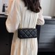 thumbnail image 5 of Bolso cruzado con cadena para mujer, Bolso cuadrado clásico informal, Bolso ligero para citas diarias, 5 of 8