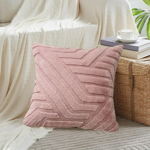 Ireezec Decorative Pillow Cover Polyester Square Cushion Case for Sofa Bed Living Room Home Decor Throw Pillow Slipcover