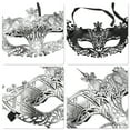 thumbnail image 3 of Unique Bargains 1 Pc Foxes Party Mask Silver Tone Plastic, 3 of 5