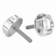 thumbnail image 1 of 2pcs CNC Aluminium Handlebar Screw Plug for Motorcycle 50cc Silver Fit Compatible with Z50J MONKEY DAX CT70 Z50R Models, 1 of 5