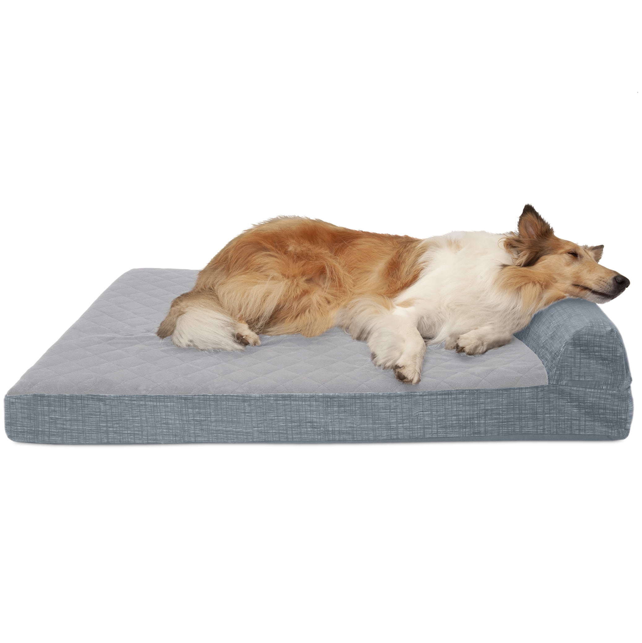 FurHaven Pet Dog Bed Cooling Gel Memory Foam Orthopedic Quilted