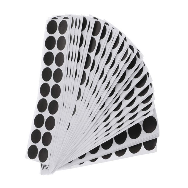 kurtrusly Pack of 900 Target Sticker Convenience Hunting Accessories Practical DIY Shooting Patches Paper Patch Bright Color Training Prop black