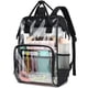 thumbnail image 1 of Mochila Yusudan Heavy Duty de plástico PVC transparente negro, 1 of 6