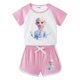 thumbnail image 1 of Nueva princesa congelada Elsa, conjuntos de ropa de verano para niñas pequeñas, pantalones cortos a cuadros, camiseta de manga corta de dibujos animados, ropa para niños, trajes 120 (4T) Gao Jinjia LED, 1 of 2