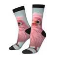 thumbnail image 1 of Fotbe Adorable Pink Fluffy Birds Calcetas Largas con Estampado para Hombre y Mujer – Calcetas de Compresión Transpirables y Elásticas, Viajar y Uso Diario Talla 5-11, 1 of 6