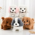thumbnail image 4 of Electronic Plush Toys Puppy-Walking, Barking, Tail Wagging, Stretching Companion Animal for Kids Toddlers（Collar Labrador [White]）, 4 of 5