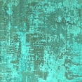thumbnail image 1 of Ahgly Company Machine Washable Indoor Square Oriental Turquoise Blue Industrial Area Rugs, 5' Square, 1 of 4