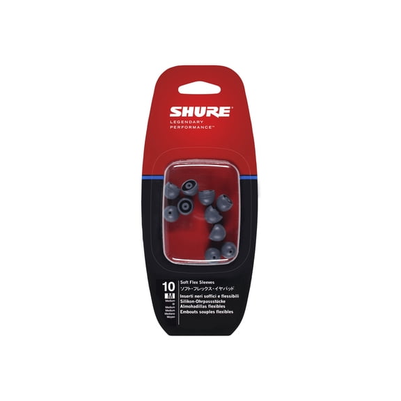 Shure EASFX1-10M Medium Soft Flex Sleeves for SE Series Earphones - 5-Pair