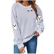 thumbnail image 2 of Heisall Womens Sweatshirts Halloween Print Long Sleeve Round Neck Loose 2025 New Arrival Fashion Casual, 2 of 4