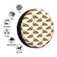 thumbnail image 4 of Honeii Pizza Print Tire Covers, Waterproof Anti-UV Sun Snow Rain Tire Covers for Trailers, RV, Camper, SUV, Truck-15 inch, 4 of 6