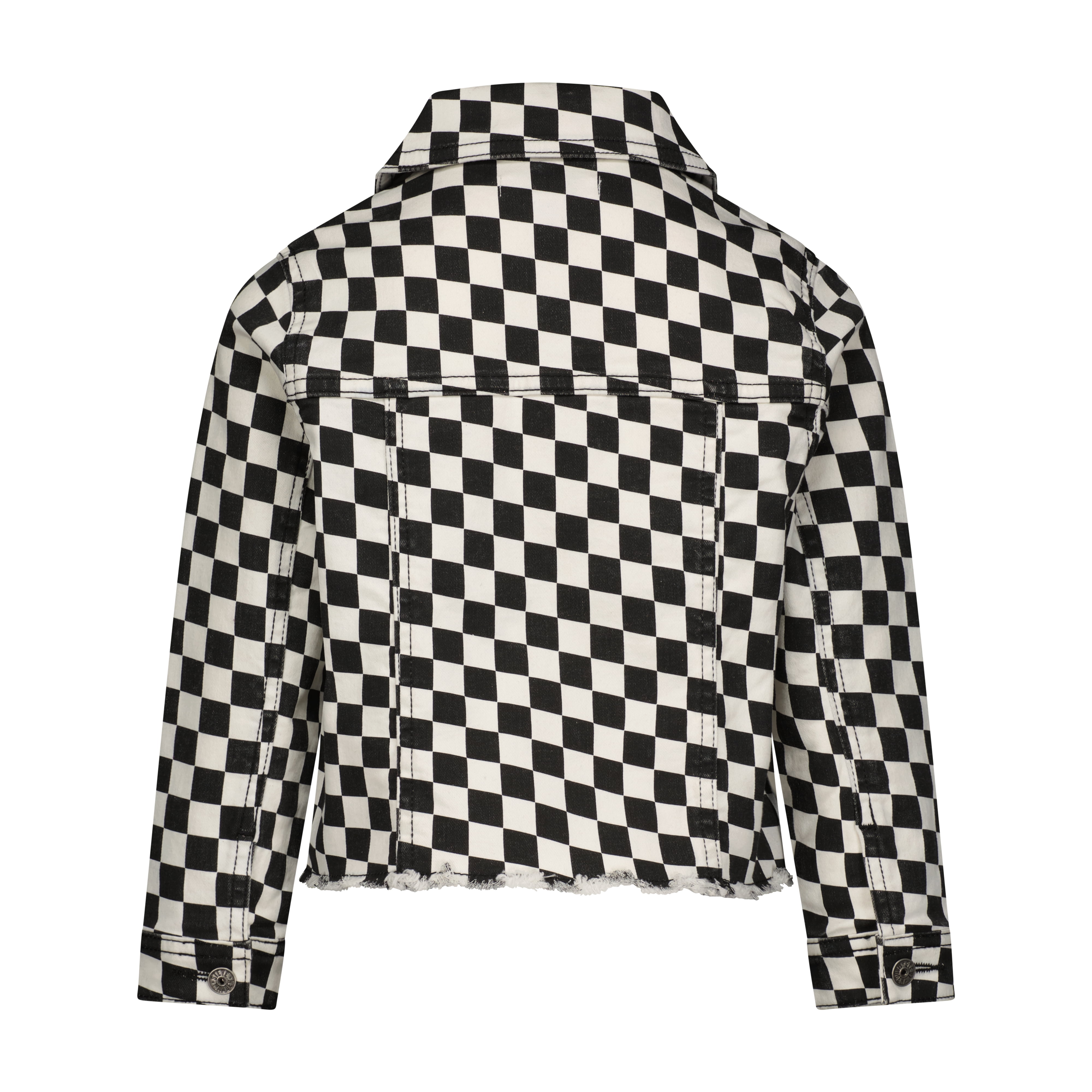 Mini Checkerboard Denim Jacket - Women - Ready-to-Wear