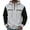Gray ①, variant on Chiccall Mens Hoodie Long Sleeve Colorblock Hooded Sweatshirts Outdoor Casual Athletic Loose Fit Sweatshirts with Pocket