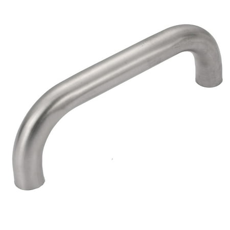 Unique Bargains 19mm Tube Dia Stainless Steel Polished Door Handle Accessory Silver Tone