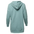 thumbnail image 3 of A2Y Women's Relax Fit Long Sleeve Kangaroo Pockets Hoodie Sweatshirts Light Green M, 3 of 6