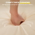thumbnail image 2 of STARY Outdoor Deep Seat Cushions for Patio Furniture, 19"x19" Replacement Sectional Cushions for Outdoor Sofa, Armchair, 4 Pieces, Beige, 2 of 8
