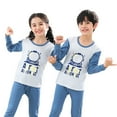 thumbnail image 1 of Ensemble de Pyjamas pour Enfants, Chandail à Col Rond, Vêtements de Nuit pour Filles de 8 à 9 Ans, 1 of 5