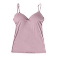 thumbnail image 4 of YUDTA Women's Athletic Tank Tops Built In Bra Camisole Tank Tops for Women Sports Bras for Women Cute Plus Size Cami Bra Summer Tops for Women 2025 Fitted Spaghetti Strap Tank Top Plus Size Tube Top, 4 of 5