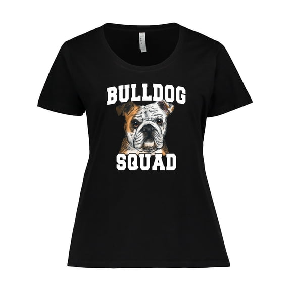 Inktastic Dog Bulldog Squad Women's Plus Size T-Shirt