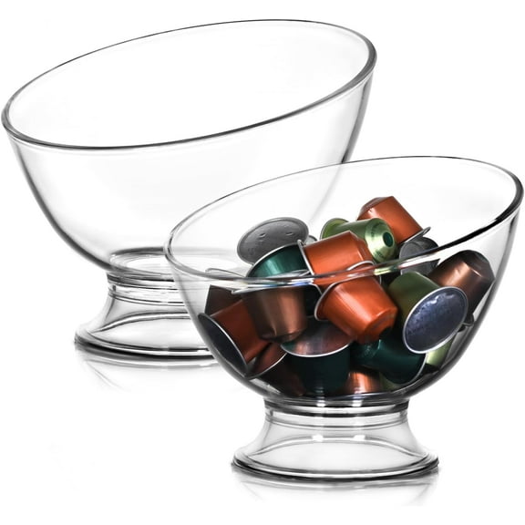 2-Pack Coffee Pod Holder, Plastic Coffee Capsule Organizer, Creamer Container for Coffee Bar, Countertop