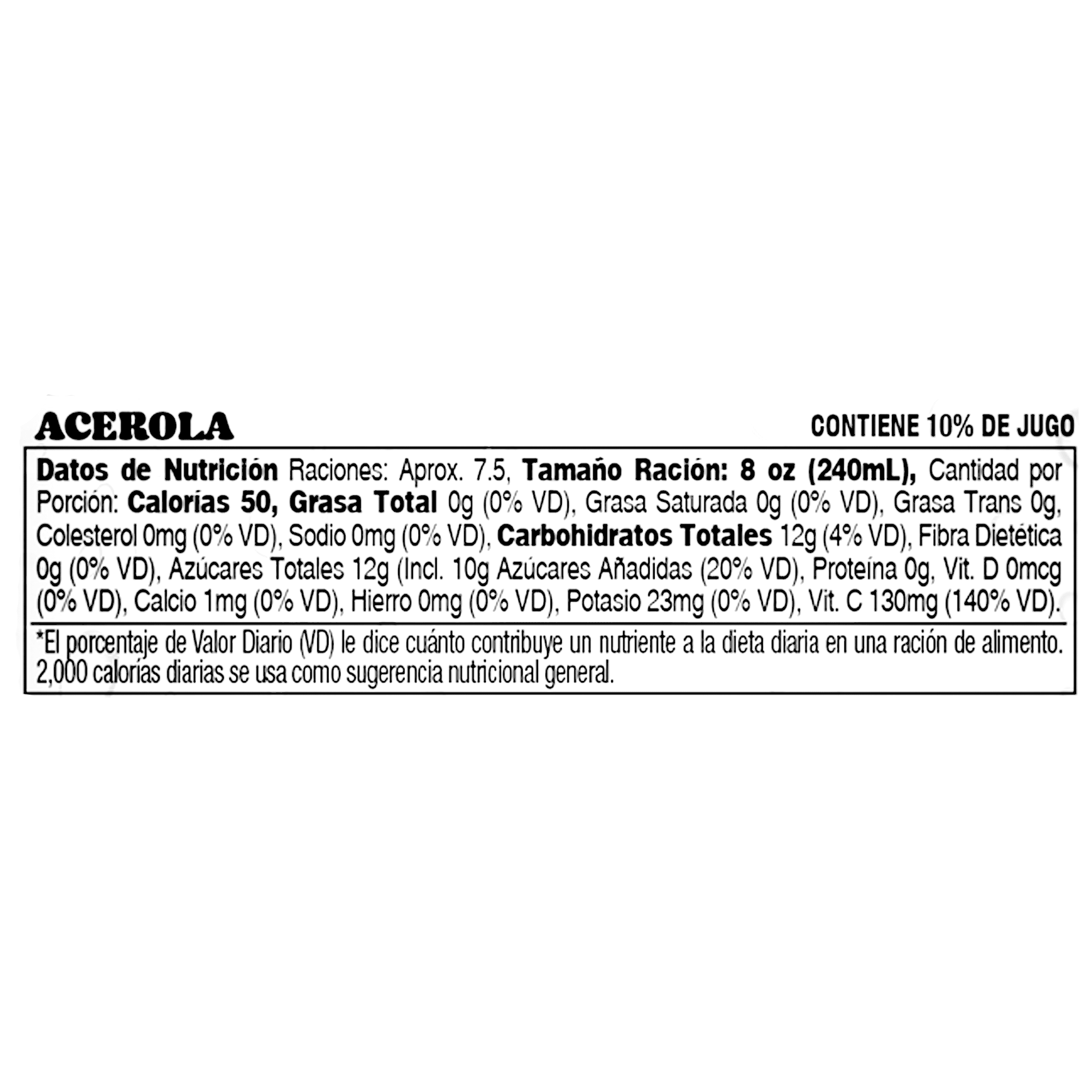 Tres Monjitas Smooth Acerola Juice Drink 59 oz fl, Plastic Bottle Refrigerated