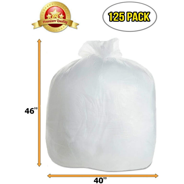 ANMINY 45 Gallons Plastic Trash Bags - 25 Count